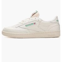 Reebok Club C 85 100007797 белые кожаные кроссовки 