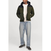 Мужская короткая куртка Jack & Jones Jjeotto хаки 3xl