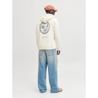 Мужское оверсайз худи Jack & Jones JJEDETROIT светлое