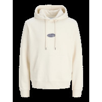 Мужское оверсайз худи Jack & Jones JJEDETROIT светлое