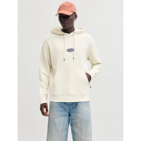 Мужское оверсайз худи Jack & Jones JJEDETROIT светлое