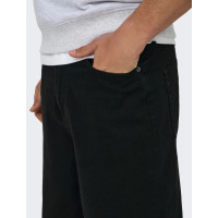 Мужские джинсы Only & Sons ONSCARL черные широкие